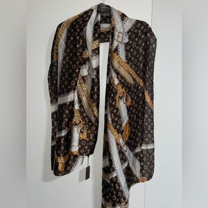 Louis Vuitton Monogram Silk Scarf *Rare*
